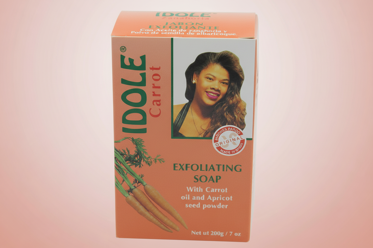 Idole Carrot Exfoliating Soap with Apricot Powder – 200g