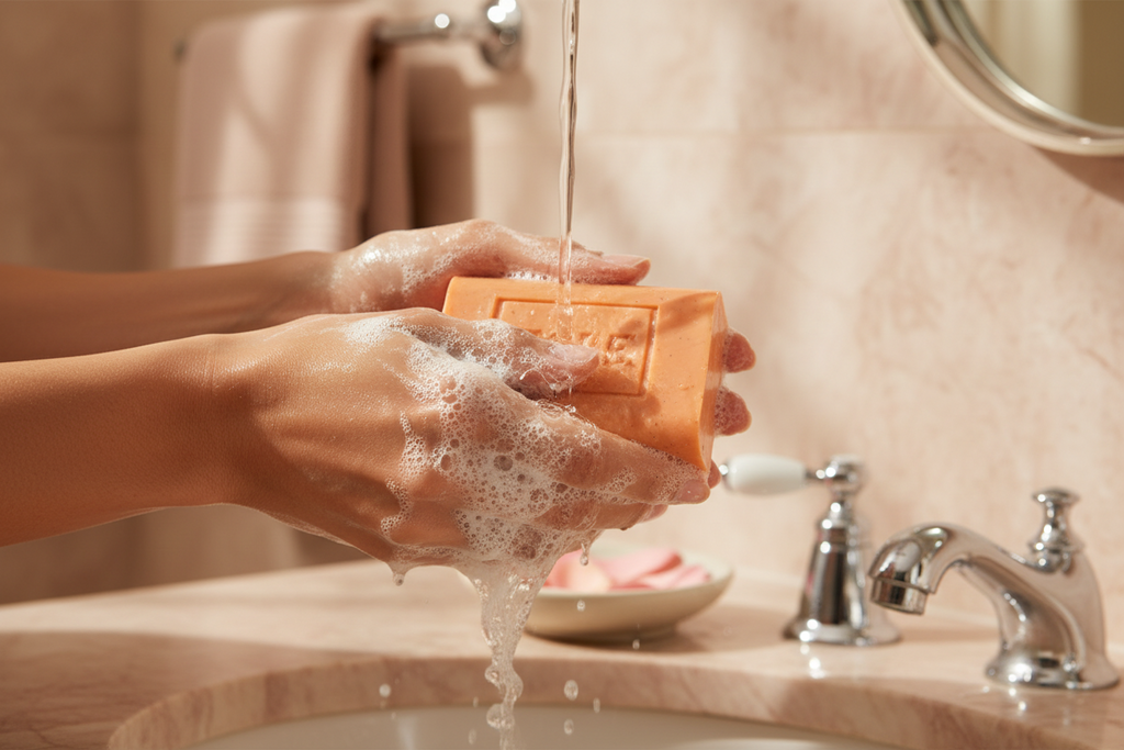 Idole Carrot Exfoliating Soap with Apricot Powder – 200g